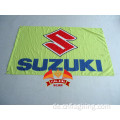 gelbe suzuki banner weiße suzuki flagge 90x150cm Suzuki Motorradfahrer Biker Schädel Flagge für Dekoration